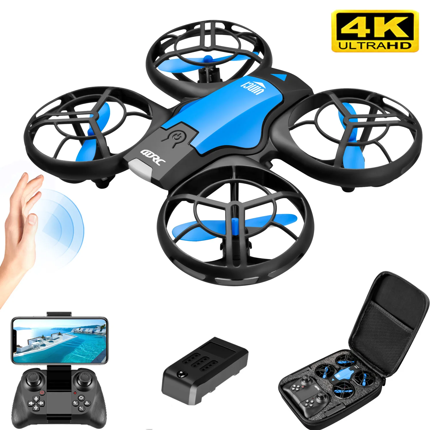 Rc Helicopter Electric - V8 Nieuwe Mini Drone 4K Professionele