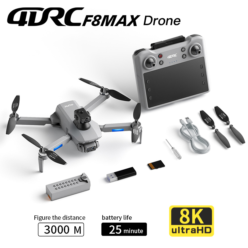 Rc Helicopter Electric - F8 MAX GPS Drone Professionele 8K
